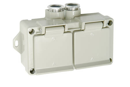 Selcast SCHUKO Doble tomas de corriente