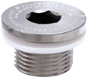 Tapones EX d, OSSP, latón niquelado, métrica