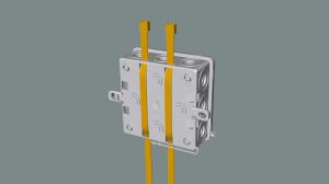 Fijación con bridas para cables. Colocadas cómodamente alrededor de la parte trasera.
