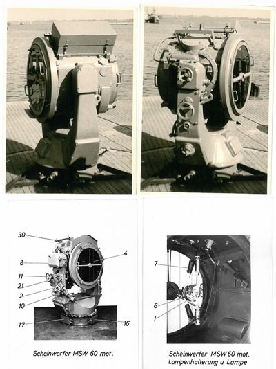 Proyector de búsqueda marítimo MSW 60